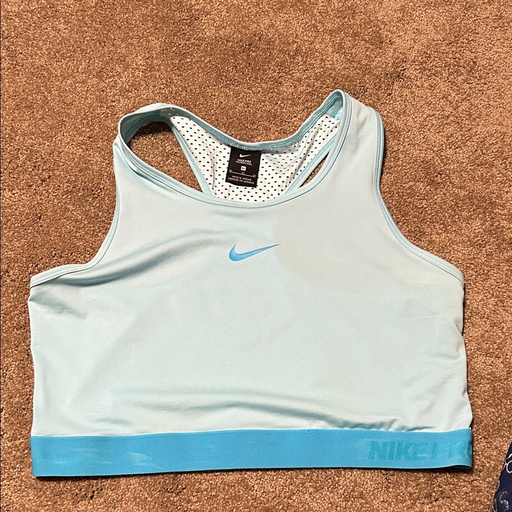 Nike Women's Sky Blue Sports Bra